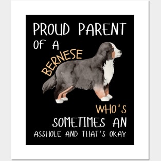 Proud Parents of Bernese Mountain Pet Lover Posters and Art